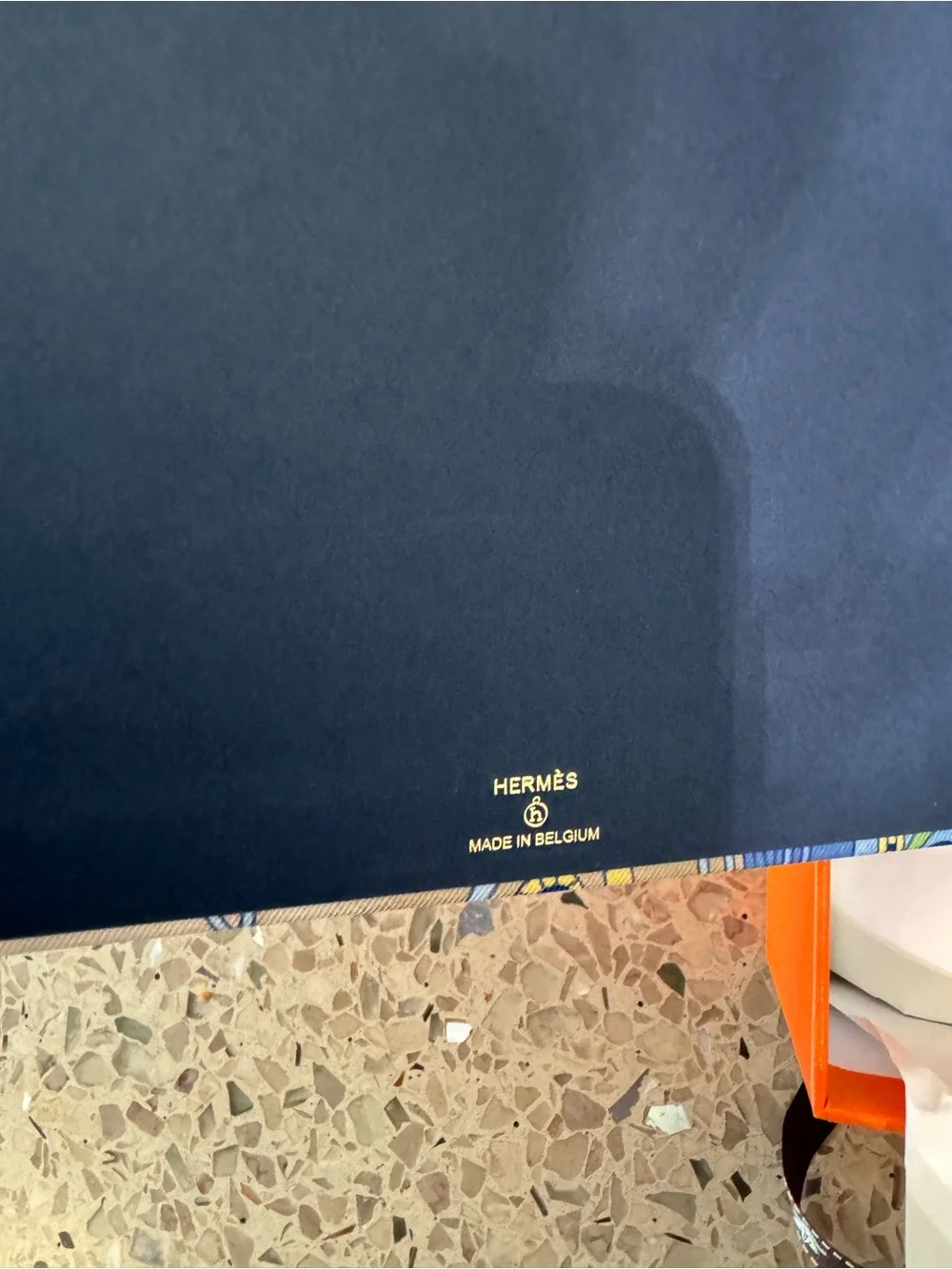 ‘26 Hermes Petit h - Large Decorative Silk/Twill Upholstered Box - BNIB